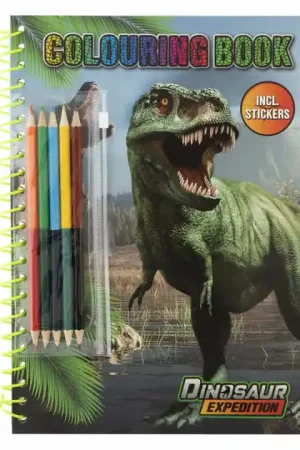 Dino Kleurboek met Potloden Hete Deal