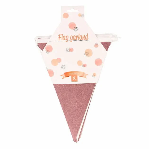 Uitverkoop Vlaggenlijn Rose Goud, 6m
