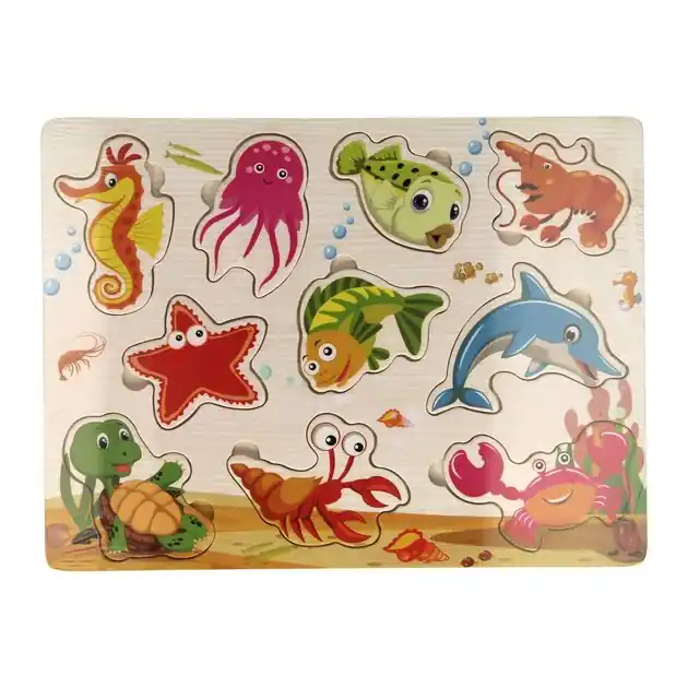 Houten Inlegpuzzel Onderwaterwereld, 10st. Hete Deal