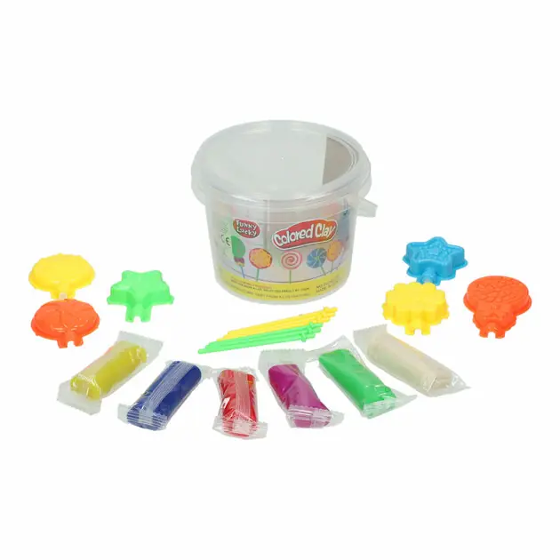 Kleiset in Opbergbox Lolly's Maken - 6 Kleuren Klei Seizoensaanbieding