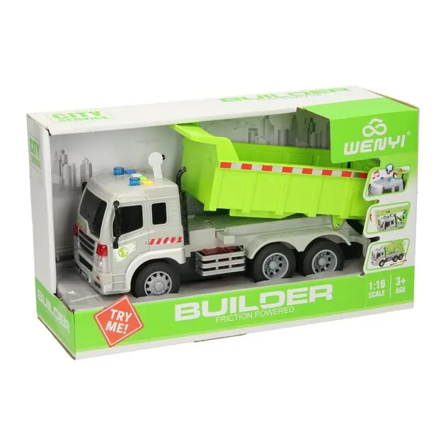 Truck met Kiepwagen met Licht en Geluid Voordeelprijs