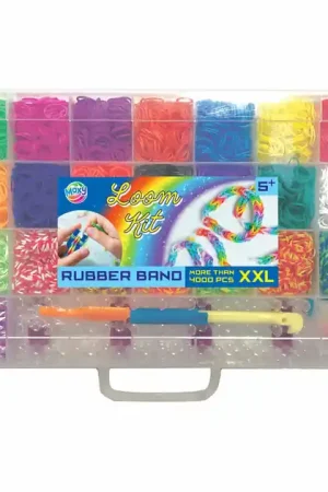 Beperkte Voorraad Rubber Band Loom in Opbergdoos, 4000st.