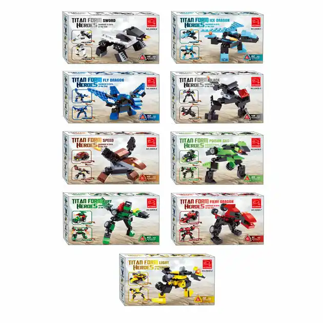 Titans Robot Bouwblokjes Bouwset 3-in-1 Weekendaanbieding