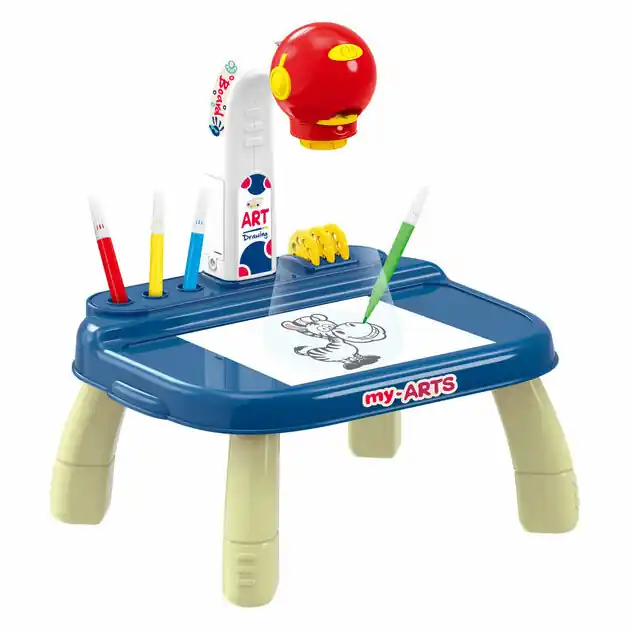 Teken Projectietafel Blauw Direct Beschikbaar