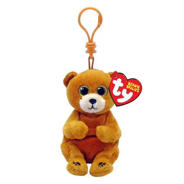 Ty Beanie Babies Bellies Clip Duncan Bear, 10cm Hoge Kwaliteit