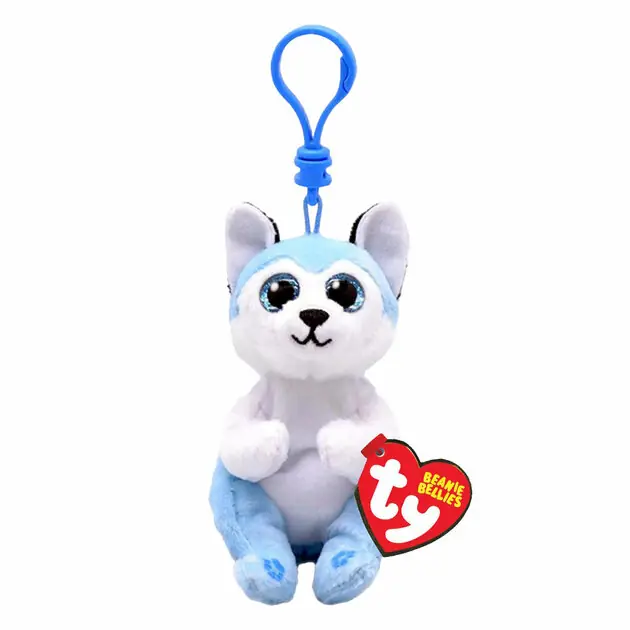 Ty Beanie Babies Bellies Clip Thunder Husky, 10cm Favoriet