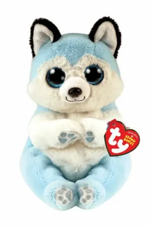 Aanbieding Ty Beanie Babies Bellies Thunder Blue Husky, 15cm