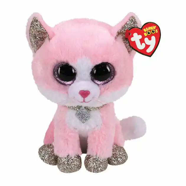 Ty Beanie Boo's Fiona Pink Cat, 15cm Shop Nu