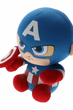 Direct Beschikbaar Ty Beanie Babies Marvel Captain America Soft, 15cm