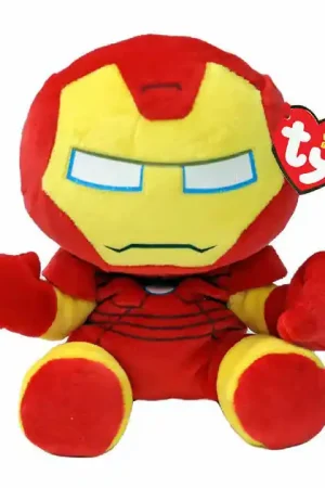 Ty Beanie Babies Marvel Iron Man Soft, 15cm Direct Beschikbaar