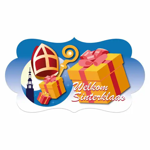 Feestbord Welkom Sinterklaas Veilige Betaling