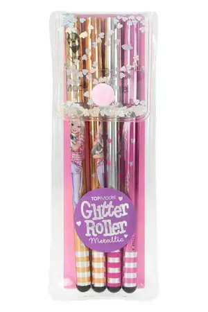Gereduceerde Prijs TOPModel Glitter Gelpennen Metallic, 4st.