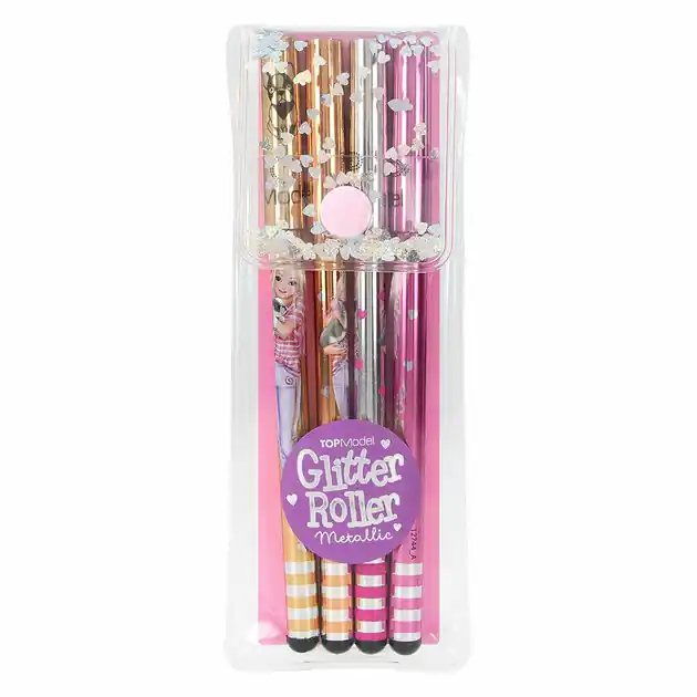Gereduceerde Prijs TOPModel Glitter Gelpennen Metallic, 4st.
