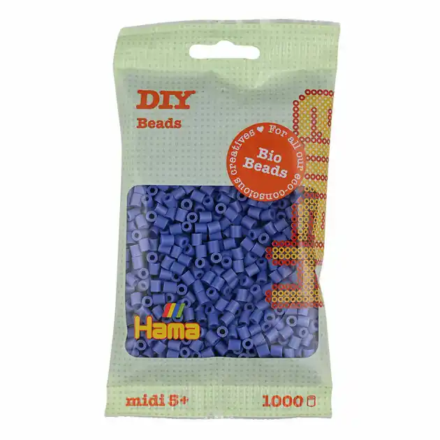 Hama Midi Bio Strijkkralen - Lavendel Paars (107), 1000st. Actieprijs