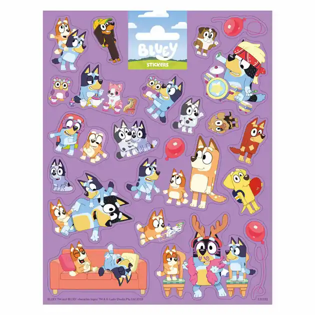 Stickervel Groot Bluey Gecertificeerd