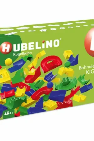 Hubelino Knikkerbaan KIGA Scholenset Baanelementen, 156dlg Direct Verzonden