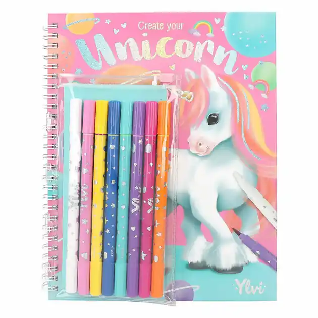 Premium Ylvi Kleurboek met Viltstiften
