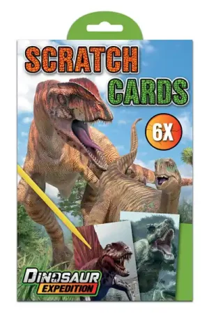 Betrouwbaar Dino Kras Kaarten, 6st