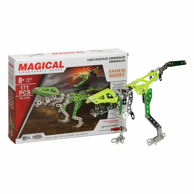 Exclusieve Aanbieding Constructieset Metaal Dino, 171dlg.