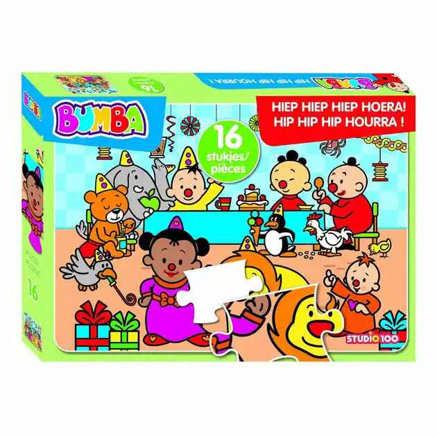 Bumba Legpuzzel Hiep Hiep Hiep Hoera, 16st. Op = Op