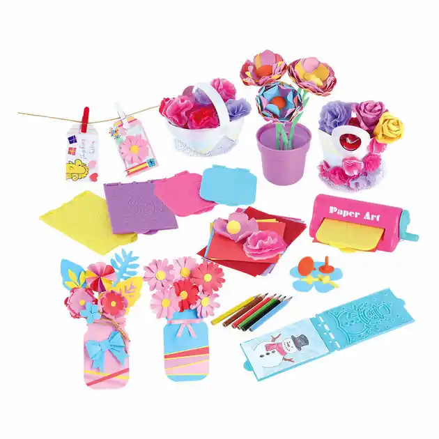 Playgo Knutselset Papieren Bloemen Maken - 79dlg. Snelle Levering