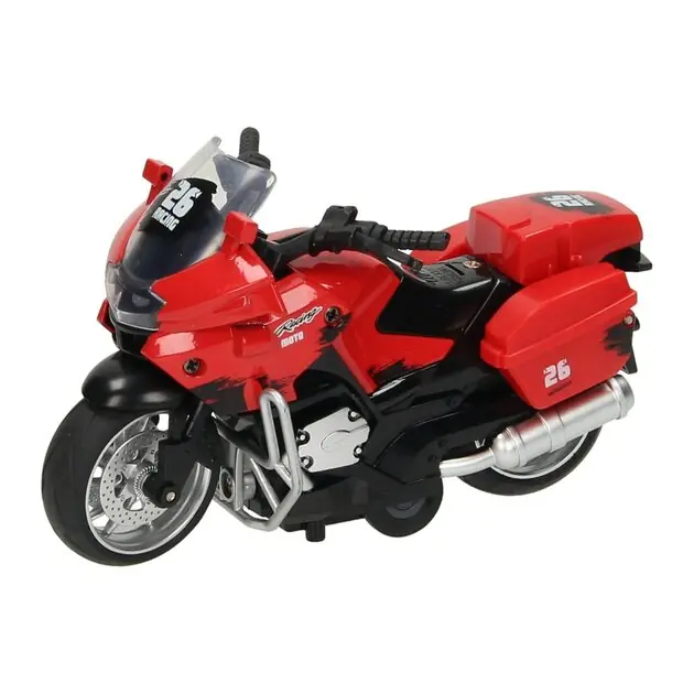 Pull-back Motor Rood met Licht en Geluid Direct Beschikbaar