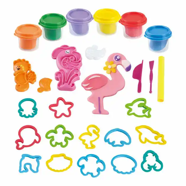 Playgo Zeedieren Kleiset - 6 Kleipotjes Hete Deal