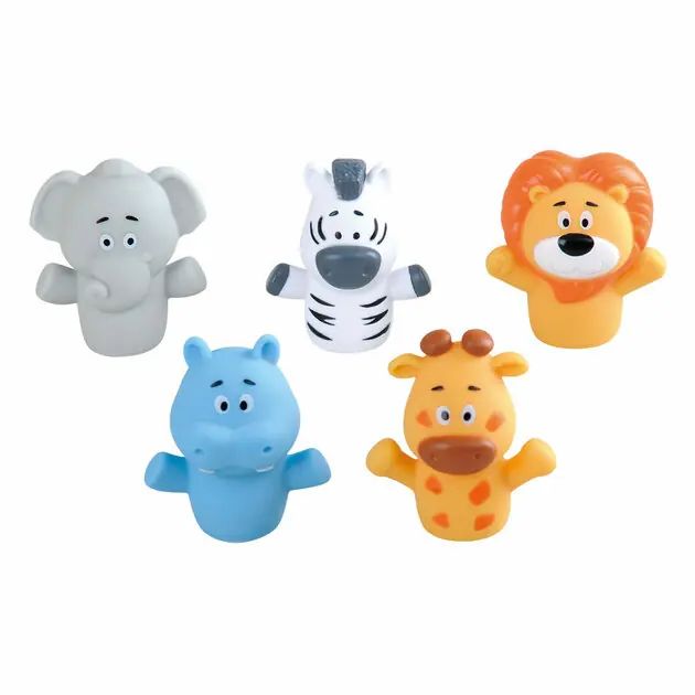 Laatste Versie Playgo Vingerpoppetjes Wild Safari - 5st.
