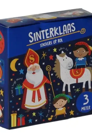 Express Levering Sinterklaasstickers op Rol, 3 meter