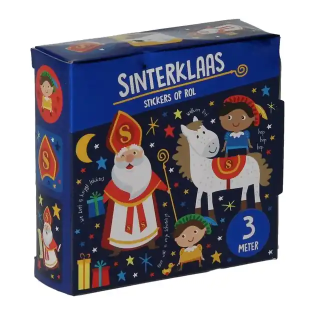 Express Levering Sinterklaasstickers op Rol, 3 meter