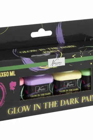 Acrylverf Glow in the Dark, 4x60ml Dagaanbieding