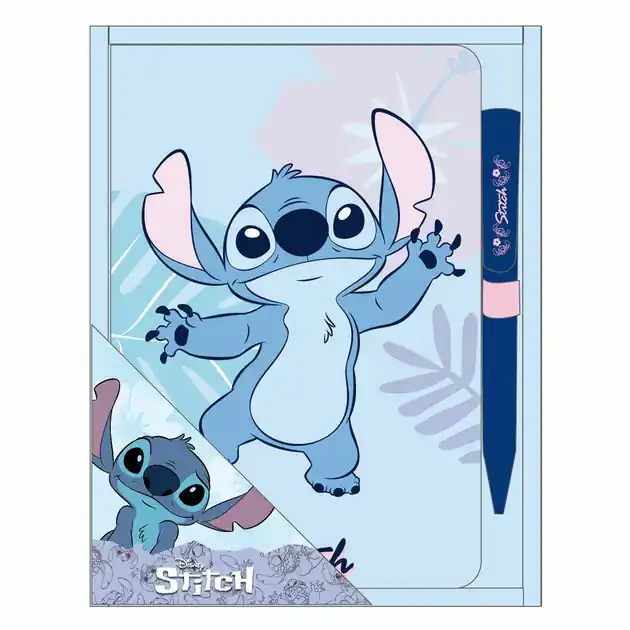 Koopje Squishy Notitieboek Stitch met Pen