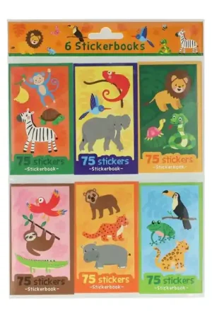 Sticker Uitdeelboekjes Wilde Dieren, 6st. Betrouwbaar