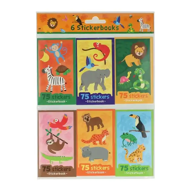 Sticker Uitdeelboekjes Wilde Dieren, 6st. Betrouwbaar