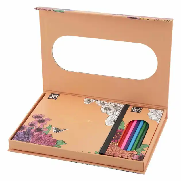Laatste Versie Kleurset Bloemen met 10 Kleurpotloden