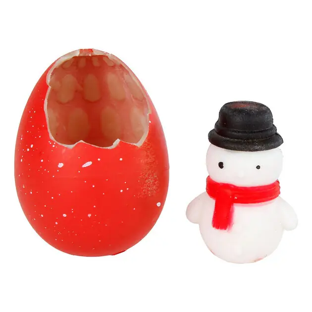 Tijdelijk Beschikbaar Groei-Ei Kerstman/Sneeuwpop, 6cm