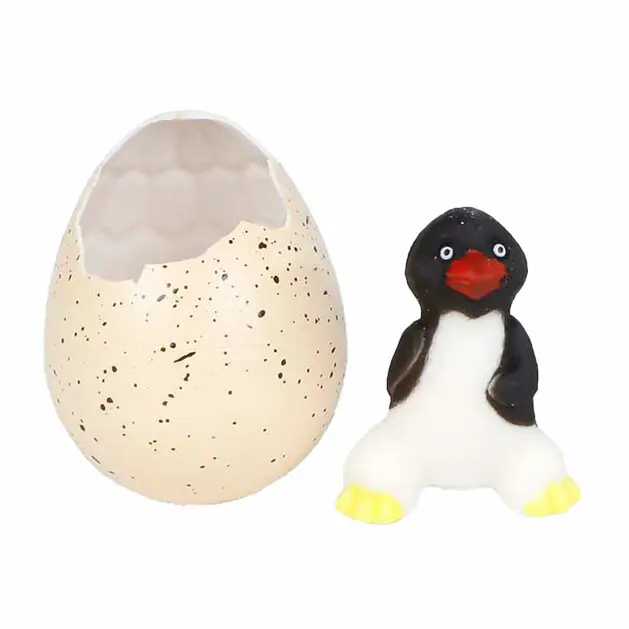 Laatste Versie Destination Deep Ei met Groeiende Pinguin, 6cm