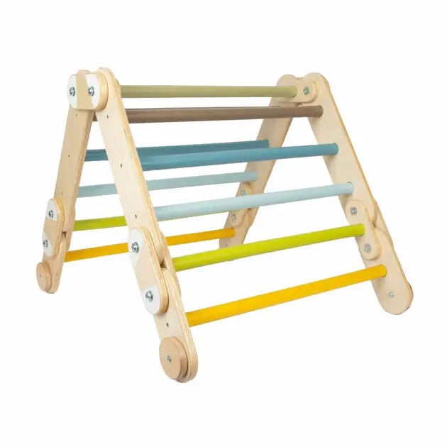 Small Foot - Houten Klimrek 2in1 Driehoek en Wandrek Adventure Must-Have