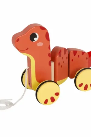 Rechtstreeks Van De Fabrikant Small Foot - Houten Trekfiguur Dino