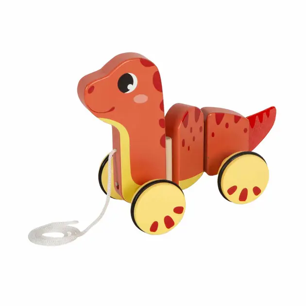 Rechtstreeks Van De Fabrikant Small Foot - Houten Trekfiguur Dino
