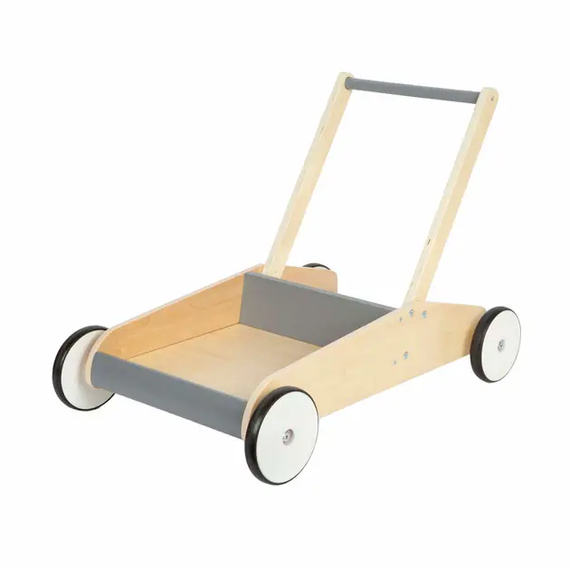 Small Foot - Houten Loopwagen Grijs Nieuw