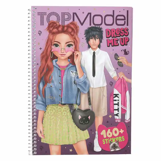 TOPModel Dress me up Stickerboek Groot Rebel Kitty Express Levering