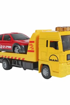 Kids Globe Man Vrachtwagen Bergingswagen met Auto, 19cm Snelle Levering