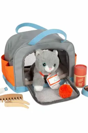 Beperkte Voorraad Small Foot - Knuffel Kat met Draagtas en Verzorgingsset