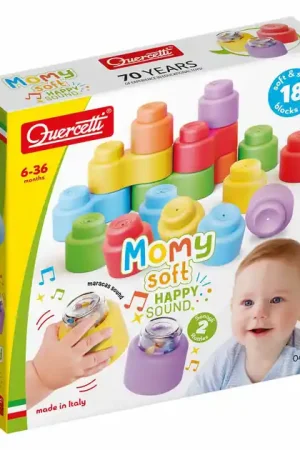 Aanbieding Quercetti Momy Soft Bouwblokken met Geluid, 18dlg.