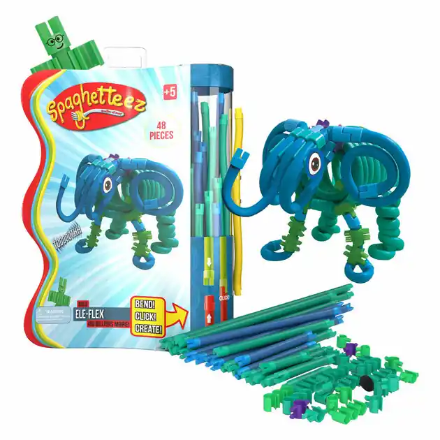 Spaghetteez Ele-Flex Olifant Flexibele Bouwstaafjes, 48dlg. Merkproduct
