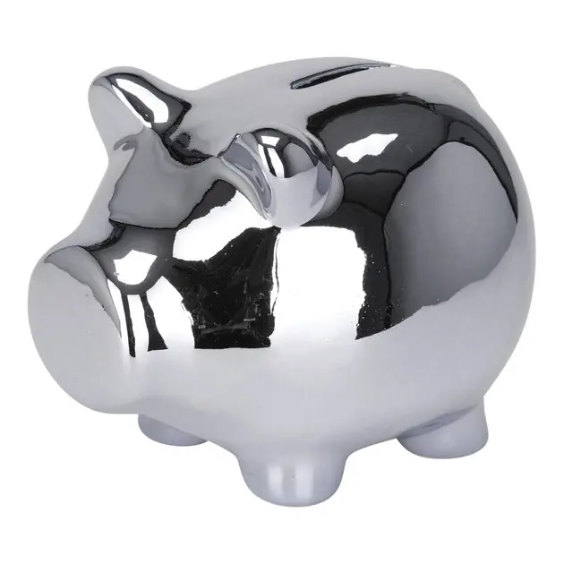 Tijdelijk Beschikbaar Spaarvarken Zilver
