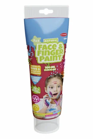 Natural Face & Fingerpaint Tube - Rood, 100ml Weekendaanbieding