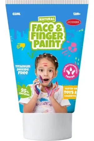 Nu Kopen Natural Face & Fingerpaint Tube - Blauw en Roze, 2x65ml