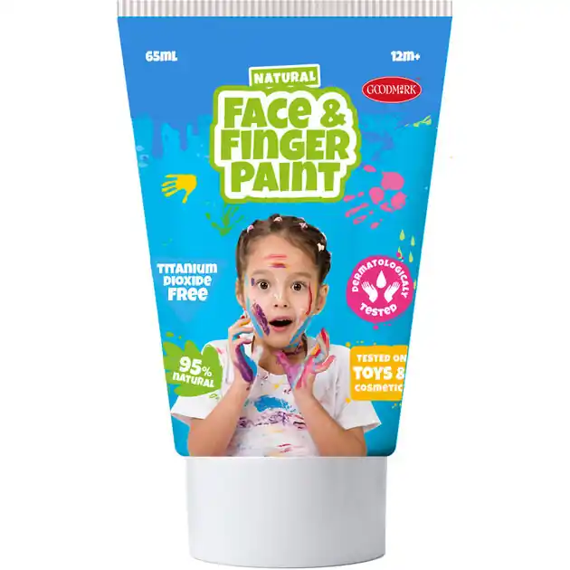 Nu Kopen Natural Face & Fingerpaint Tube - Blauw en Roze, 2x65ml